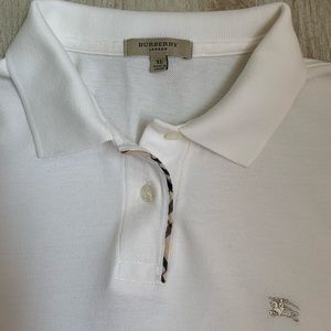 Burberry women’s crop sleeve polo